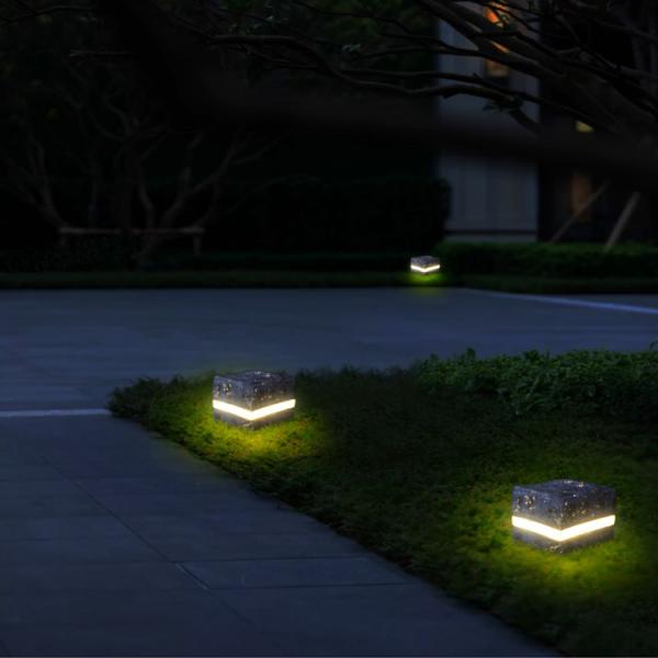 LED Stone lamp middle line luminous courtyard lawn lamp resin landscape lamp park scenic spot lighting