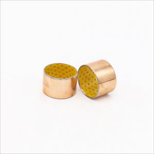 China Rolled Bronze Yellow POM Boundary Lubricating Bearings Flanged Sleeve wholesale