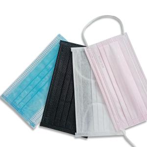 Three Ply Face Mask Surgical Disposable , Dust Protection Mask Bacterial