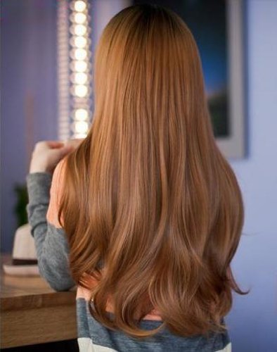 Fancy Long Healthy Hair Wig Light Brown