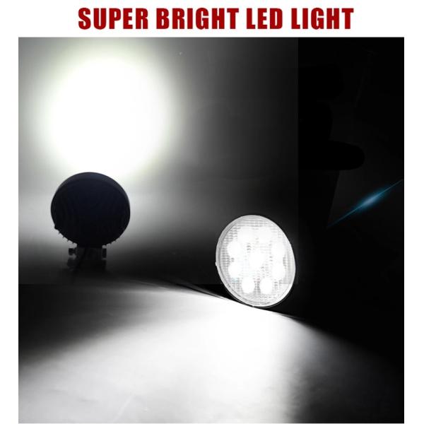 60 Degree 27W Round Flood Waterproof LED Work Lights