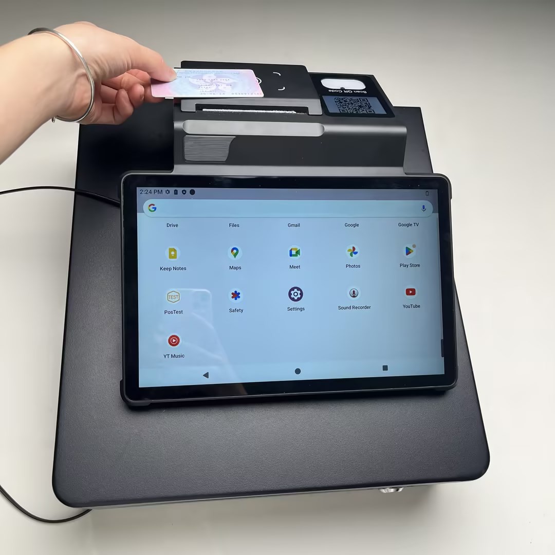 China LCD Touch Screen POS System 6400mAh Battery POS Terminal System 11 Inch wholesale