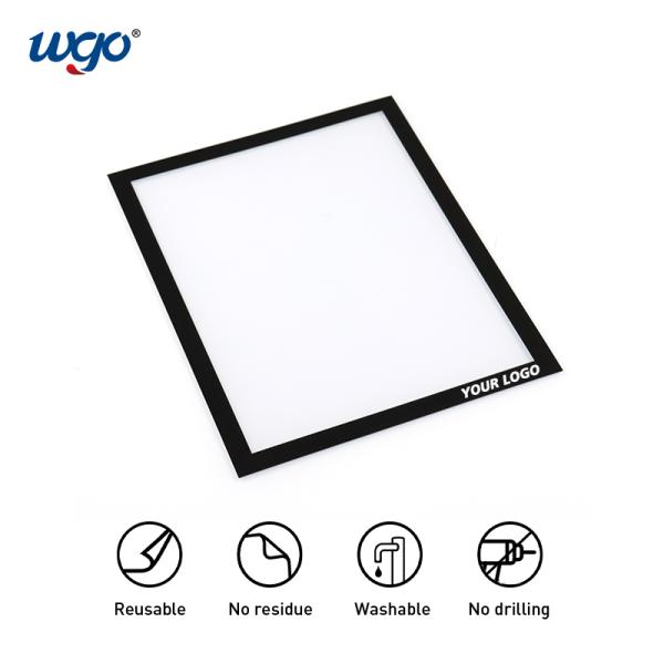 No Magnet Needed Wall Mounted Sign Holders Self Adhesive Signs Display Frame A4