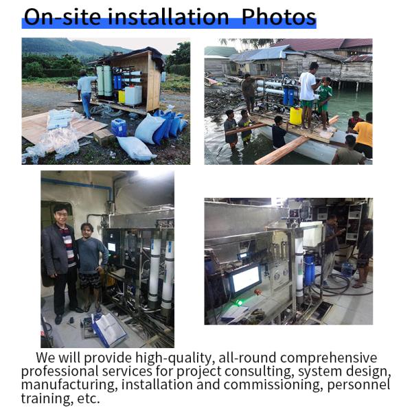 5000LPH Containerized Water Treatment System Desalination Machine SS316L