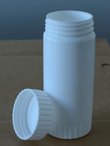 China White 100ml Pharmaceutical Pill Bottles Thick High Density Polyethylene Material wholesale