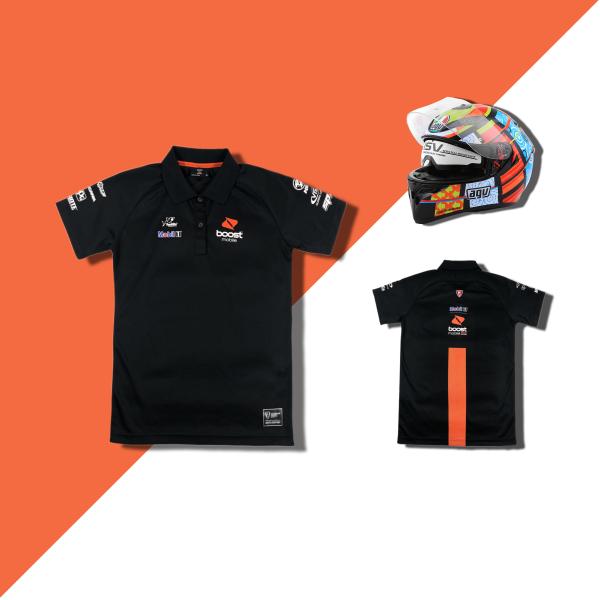 Men's Motorcycle Racing Sportswear Embroidery Pit Crew Motocross Shirts with Buttons