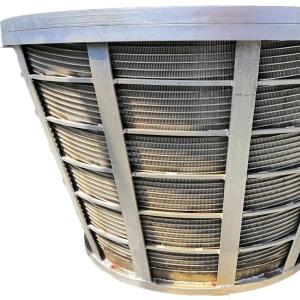 Polishing V-Wire Baskets with Smooth Edge Treatment Effective Solution