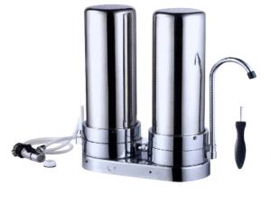China 2 Stage Filtration Stainless Steel Water Purifier , Stainless Steel Whole House Water Filter For Home wholesale