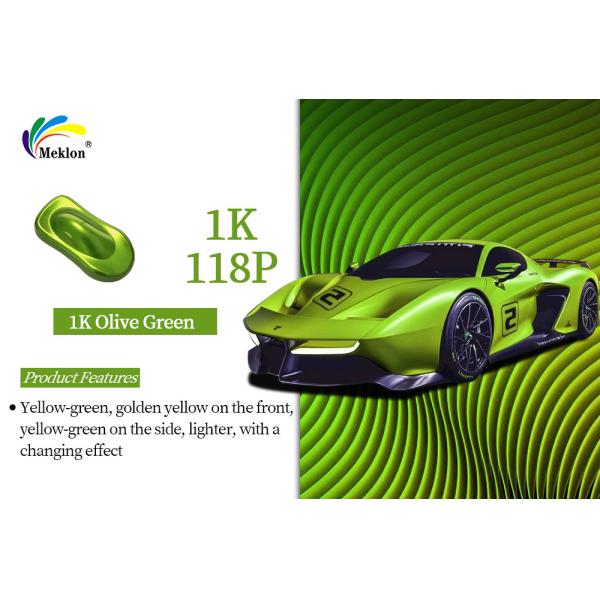 1K Oliver Green Anti-Corrosion Customized 2K Solid Color Auto Varnish Car Paint