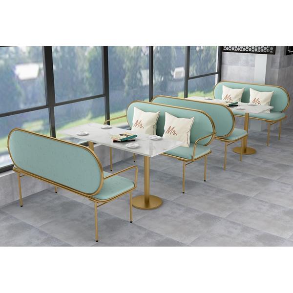 New Century Upholstered Booth Bench / Bar Banquette Seating With Arms