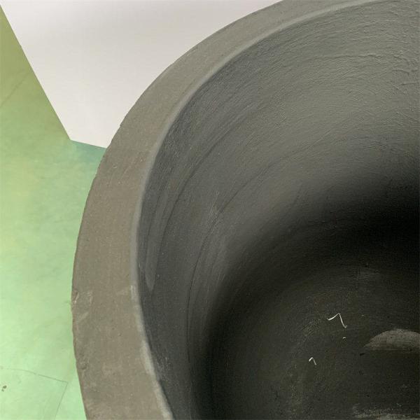 Black Ceramic Graphite Crucible Oval Type Metal Melting Crucible Silicon Carbide