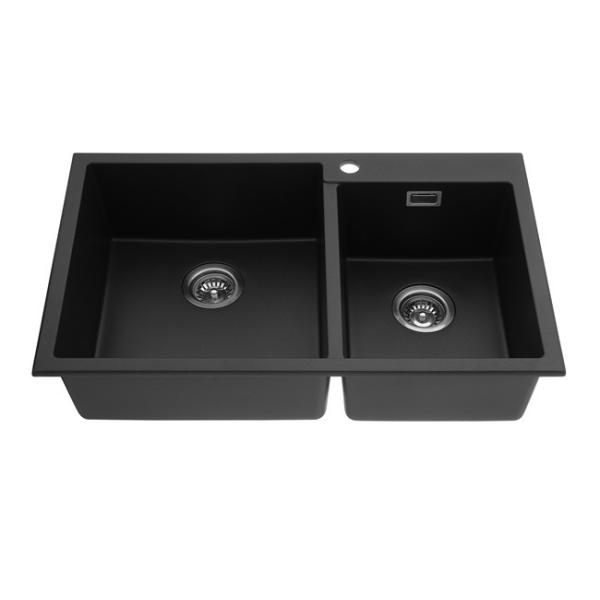 30 Inch 60/40 Double Bowl Granite/Quartz Composite/Acrylic Resins Sink