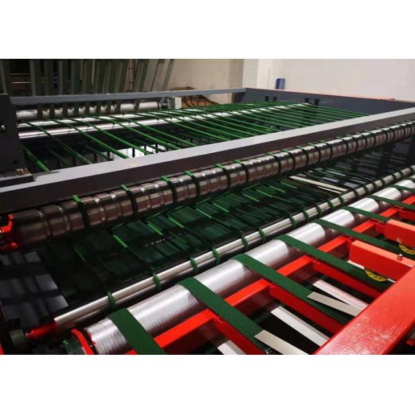 Automatic Corrugated Carton Making Machine , Waste Stripping Machine With Draught Fan