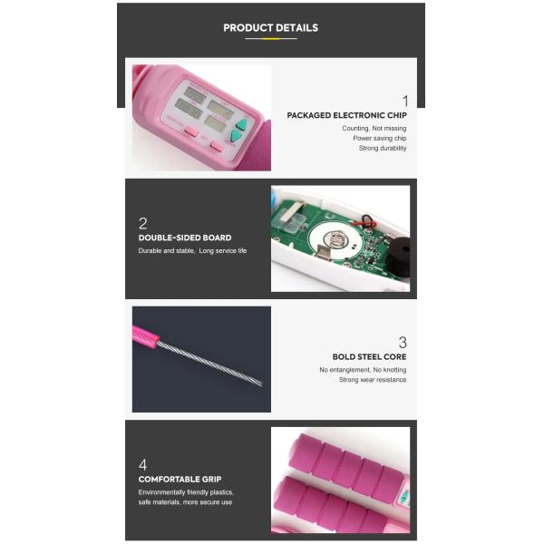 PVC Jump Rope Gym Fitness Jump Rope Plastic Skipping Rope