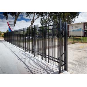 China Welding / Assembling Garrison Fence Panels Crimped Spear Pressed Fence wholesale