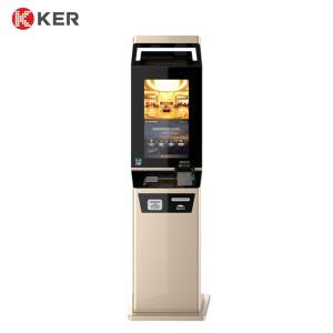 Identity Authentication Touch 19 Inch Hotel Self Check In Machine