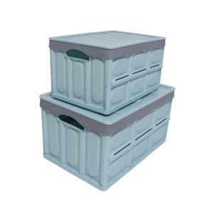 Multiscene Foldable Plastic Container , Odorless Collapsible Plastic Crates With