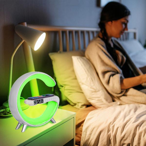 G-Speaker-Lighting Smart Light Sound Machine with Large and Small Size Options White and Black Color