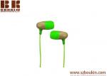 Personalized color Classic noble earpieces wooden earphone with 3.5mm plug