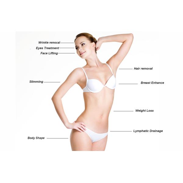 rf probe Touch Screen Laser Lipo Cavitation Machine Frequency 5MHz 100KPA Pressure