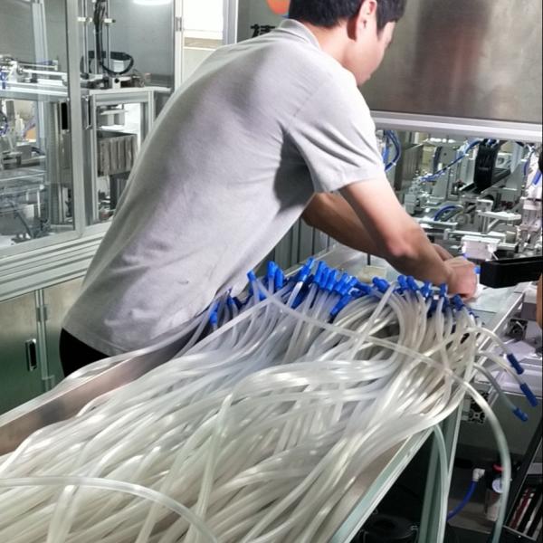 Suction Tube Assembly Machine Connecting Tube Coil Equipment 8-9 Seconds /2 Products