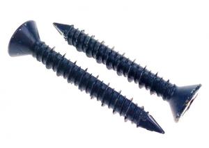 China Flat Head Hi-low Thread Screws Blue Dacromet for Masonry 7.5 mm Square Cone Point on sale