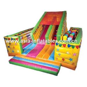 China Exciting Inflatable Obstacle Challenges Course Games With Slide Lane wholesale