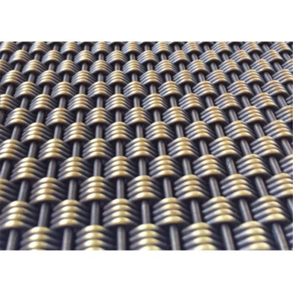 Achitectural Wire mesh For Partition, Antique Brass Steel Wire Mesh for Elevator