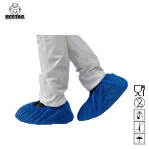 China Waterproof CPE Plastic Overshoe Covers Disposable Shoe Covers Non Slip wholesale