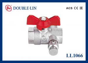 China 1 Female X Female EAC Brass Ball Valves With Drain Cock wholesale