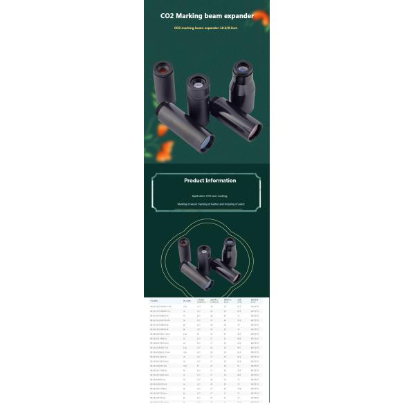 CO2 laser 10600nm Laser Beam Expander 2X 2.5X 3X 4X Galvanometer Laser Marking Lenses Optics Beam Expand