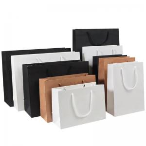 China 17cm To 44cm Height White Craft Shopping Paper Bag Brown Bags With Handles wholesale
