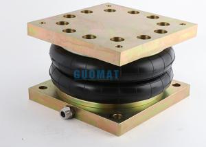 China LHF200/212-2 Industrial Air Springs Rubber Bellow With Flange Plate on sale