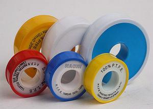 China Cold - Resistance PTFE Thread Seal Tape For Chemical Industry , Yellow PTFE Tape wholesale