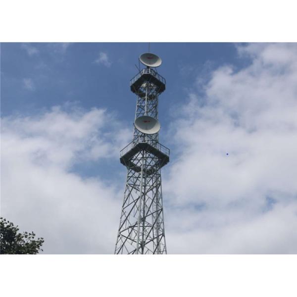 High Strength Mobile Cell Tower Q235B Material 0 - 330KM / H Wind Speed