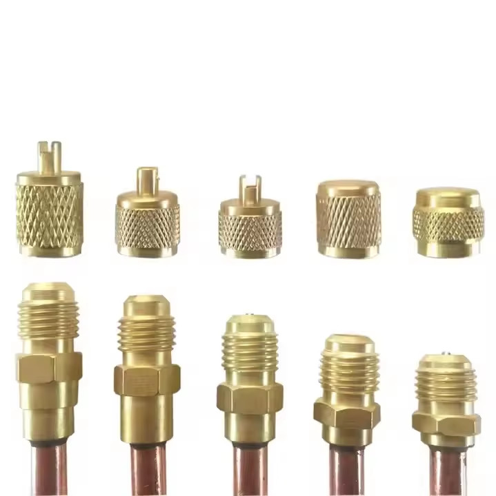 New Copper Charging Access Valve Check Valve 1/8 3/16 1/4 5/16 3/8 Sizes for Air