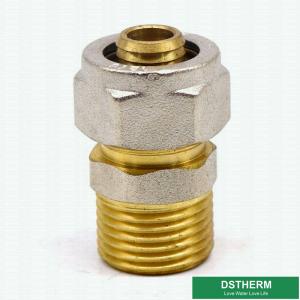 China 16mm Pex Pipe CW617N Brass Compression Fittings Male Threaded wholesale