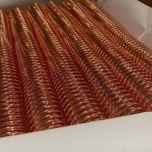 China 44.5mm 48 Turns Electroplated Metal Spiral Coils For Book Binding wholesale