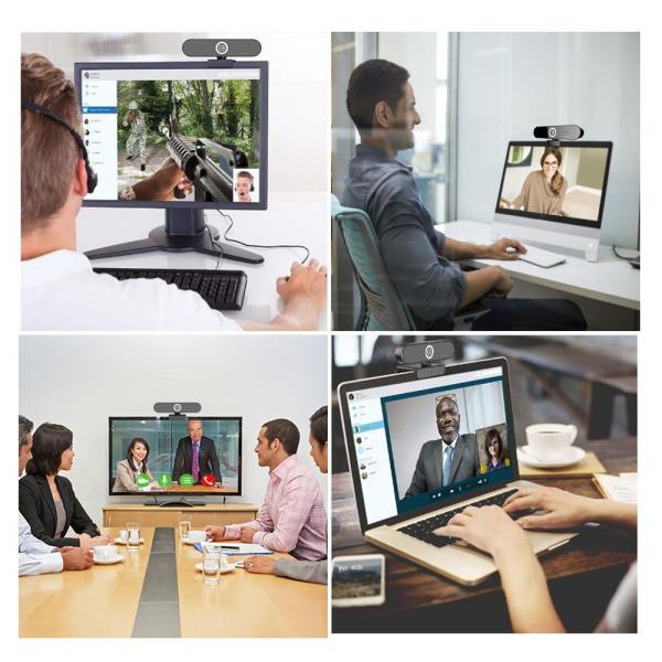 usb with built in microphone 2.0mp black 60fps fullhd camara ready to ship web cam