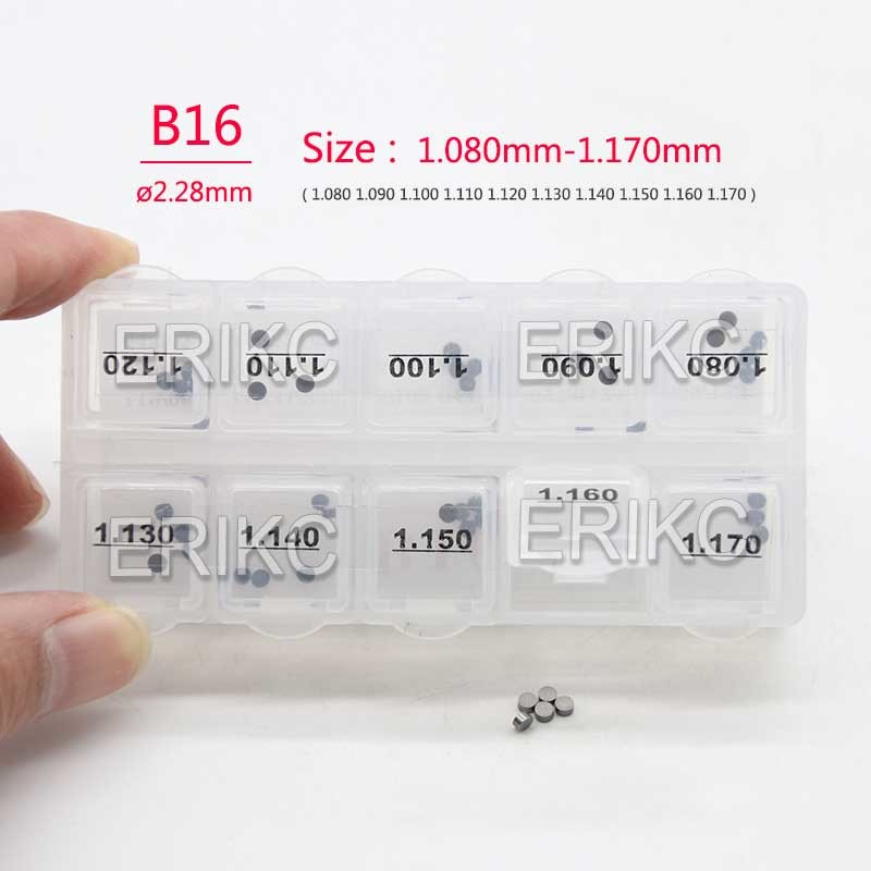 ERIKC Diesel Gasket B16 Fuel Injector Shim Kit 50 Pieces Calibration Shims