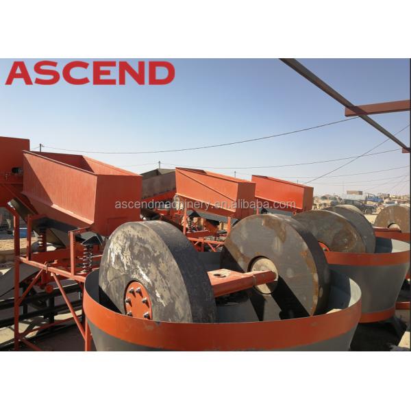 Wet Stone Grinder Gold Mining Pans Wet Pan Mill Mineral Processing Gold Copper Ore