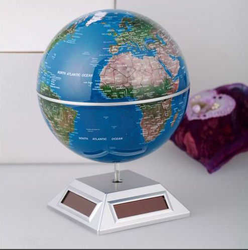 Promotional Educational Solar Powered World Globe Environment Friendly