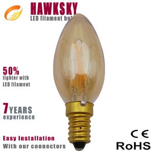 China 2015 China New design 220v E14 led filament bulb dimmable wholesale