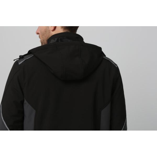Mens Winter Softshell Jacket , Stretch Windproof Work Jacket