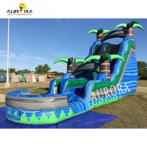 China Kids Commercial Inflatable Water Slide Playground Jungle Jump Water Slide wholesale