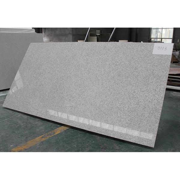 Artificial Marble Look Quartz Stone / Grey Galaxy Solid Surface Bathroom Countertops