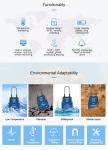 Smart GPS Tracking Padlock 2G 4G Remote Unlock OEM With Temper Alarm