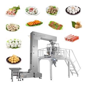 China 30bpm Automated Packaging System For Frozen Chicken Nuggets Food Industry With Multihead Weigher wholesale