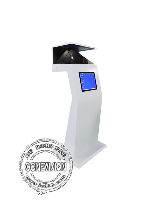 HD Virtual Projection 270 Degree Pyramid 3D Holographic Display Digital Signage
