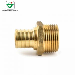 China Lightweight 1/2''X1/2'' MNPT Male Adapter Brass Hose Connector on sale